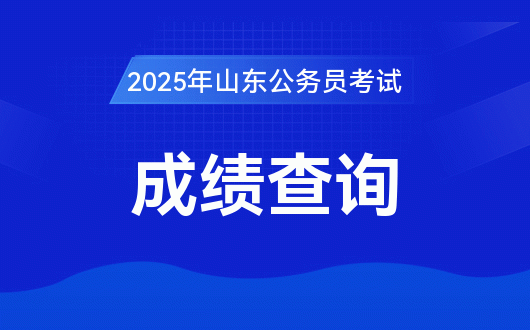 2025年山东省公务员考试成绩查询入口