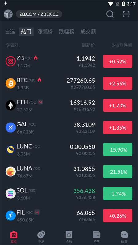 ZB中币交易所 v2.0.1
