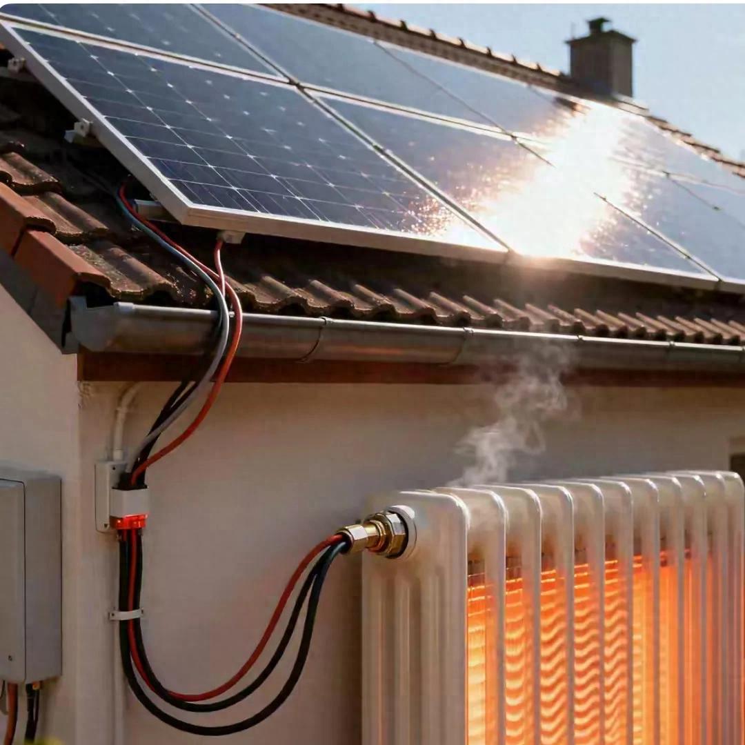 用太阳能板发电带动暖气片加热可行吗？我算完账告诉你真相