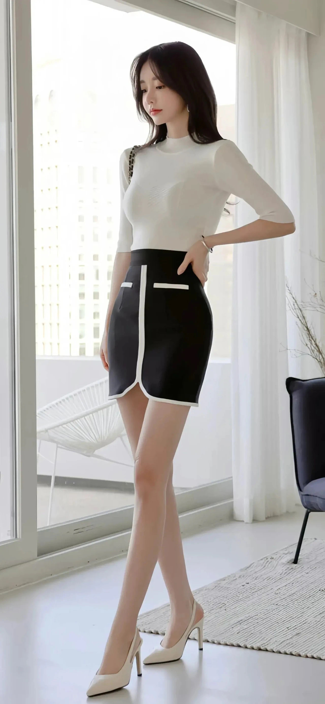 孙允珠:韩国顶级服装模特的全身照&高清无痕写真壁纸19张