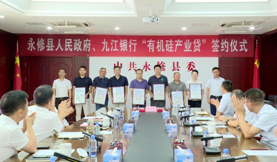 永修联合九江银行打造有机硅产业专属金融产品