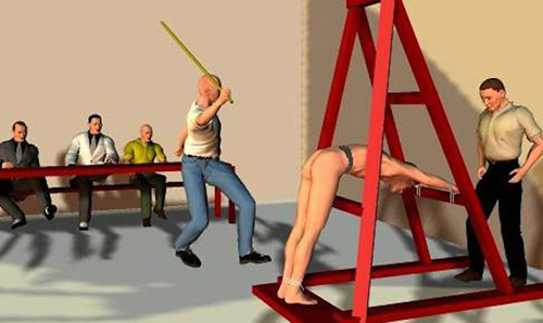 违法了,打打屁股!