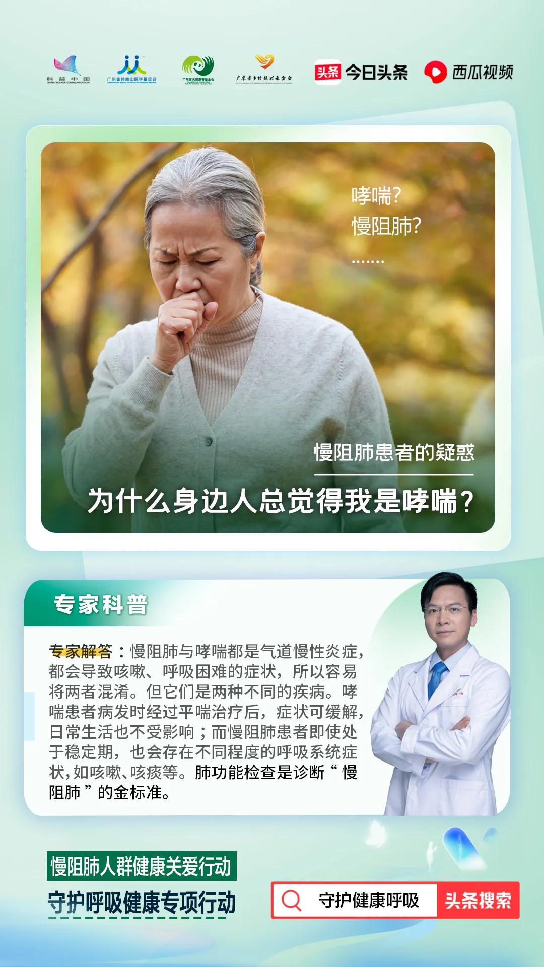 【守护健康呼吸】慢阻肺患者如何科学合理用药?