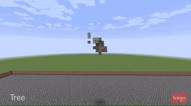 通过细胞自动机，AI在「我的世界」学会了盖房子