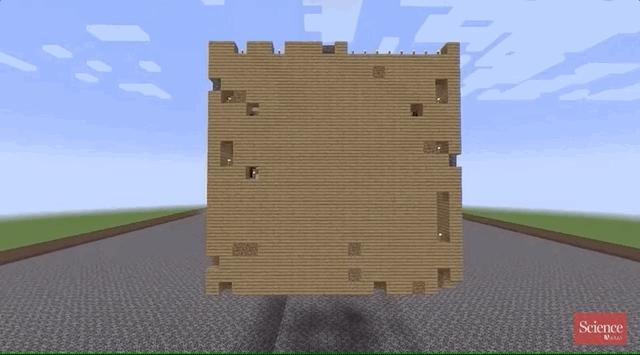 通过细胞自动机，AI在「我的世界」学会了盖房子