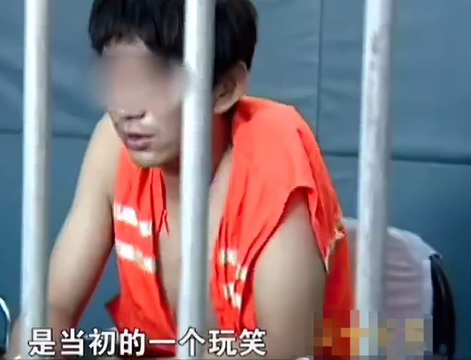 他被人用“高压泵”充气，肚子鼓成球，内脏受损，面部坏死