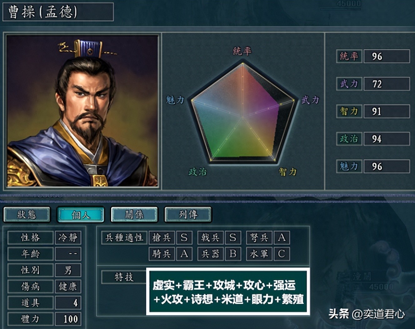 三国志11：曹魏阵营的核心角色普遍被削，还原全部技能蜀国惹不起