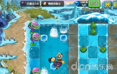 《植物大战僵尸2》冰河世界特殊关卡渡渡鸟历险记第二天攻略详解