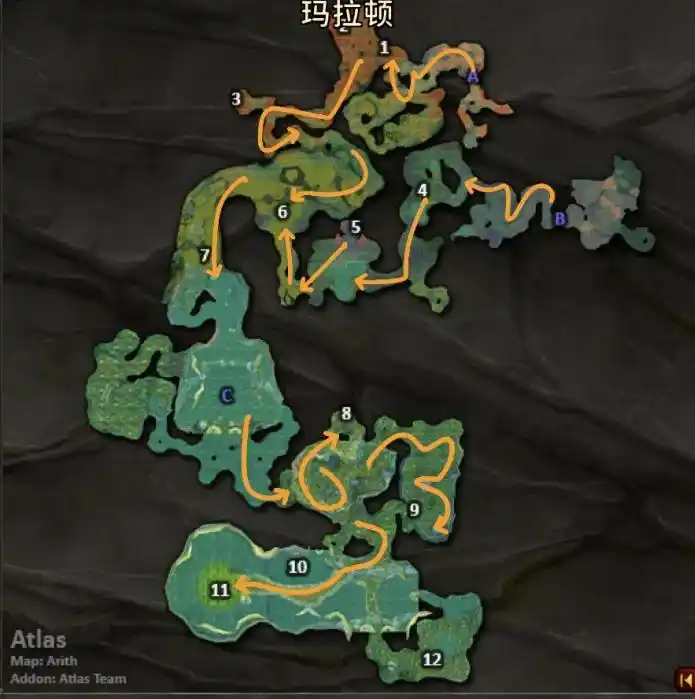 国服排随机本必备:魔兽世界经典旧世各副本路线图