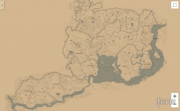 《荒野大镖客2》中文互动地图在手 西部世界任你畅游