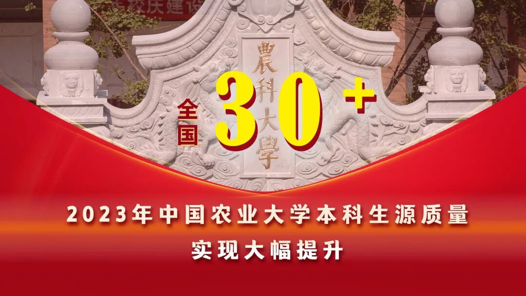 十大新闻，重磅发布！中国农大人的2023！