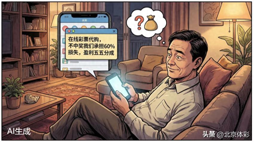 【安全警示录】“彩票代购服务好处多?”——小心骗走你的血汗钱#中国体育彩票##安全警示录##安心购彩守护行动# # 