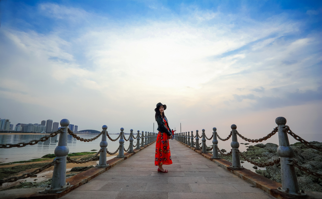 一呆公寓;威海金沙国际,带厨房的公寓,我们移动的家