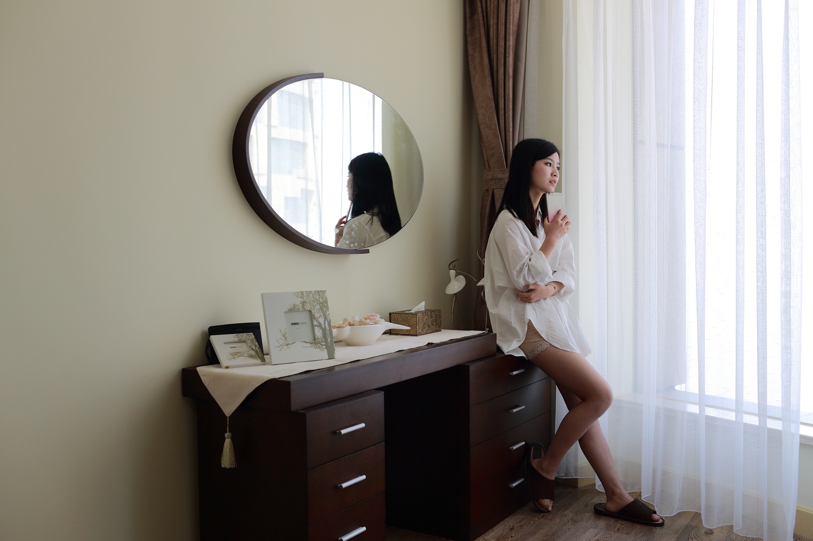 一呆公寓;威海金沙国际,带厨房的公寓,我们移动的家