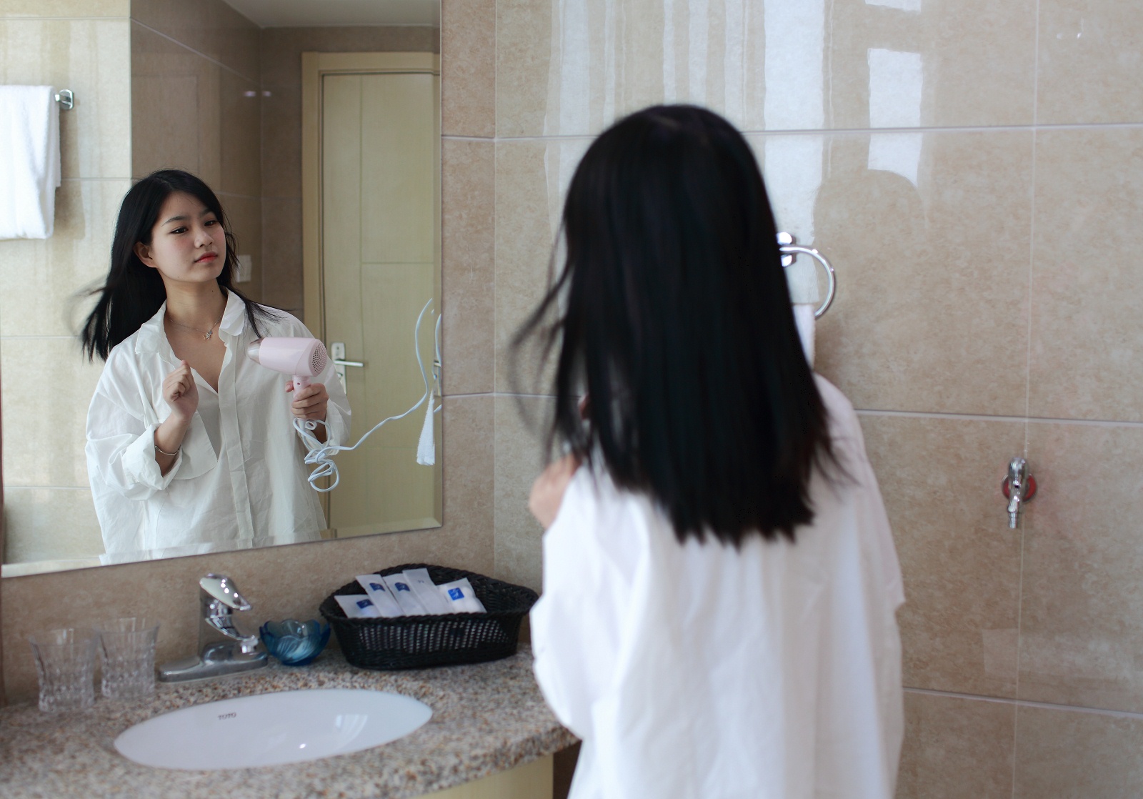 一呆公寓;威海金沙国际,带厨房的公寓,我们移动的家