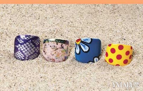 糖果色脚指甲美甲大全 4款美脚甲妆点也勾魂