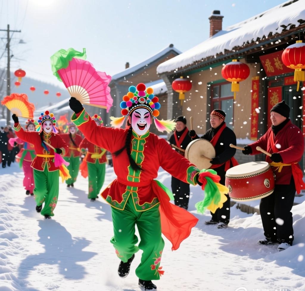 东北大秧歌：年味里的热辣狂欢，扭出红火日子