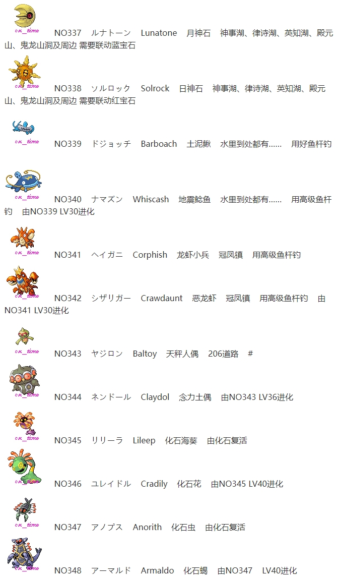 【捕捉】宝可梦第四世代（白金）原版 全精灵图鉴/分布/捕捉获取表