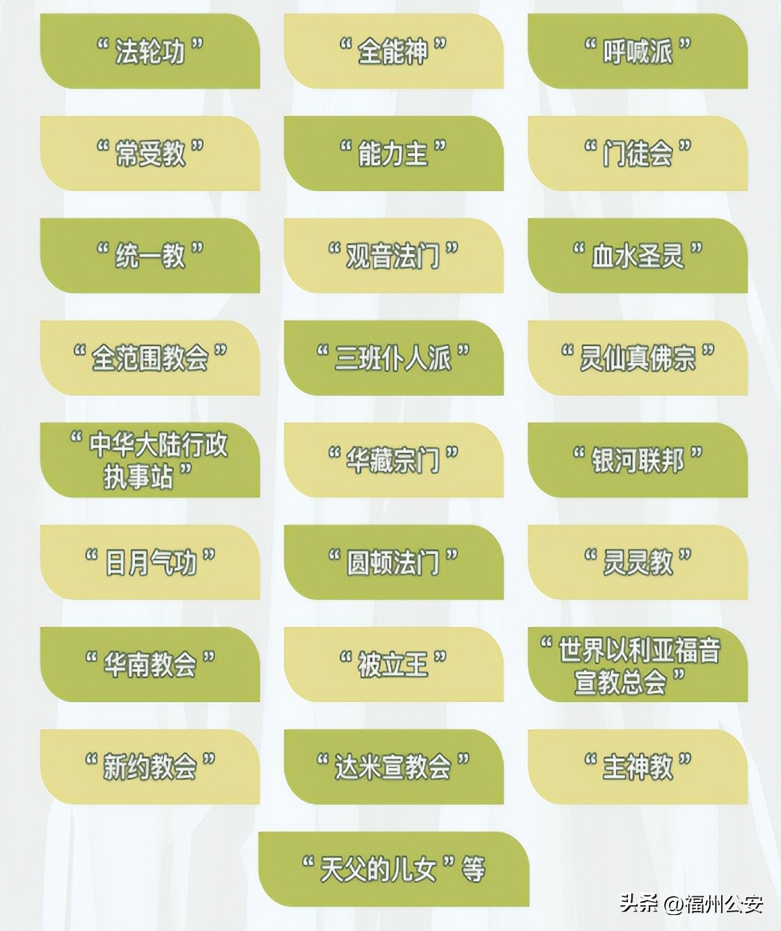 【反邪教警示教育】警惕！警惕！警惕！这些都是邪教！