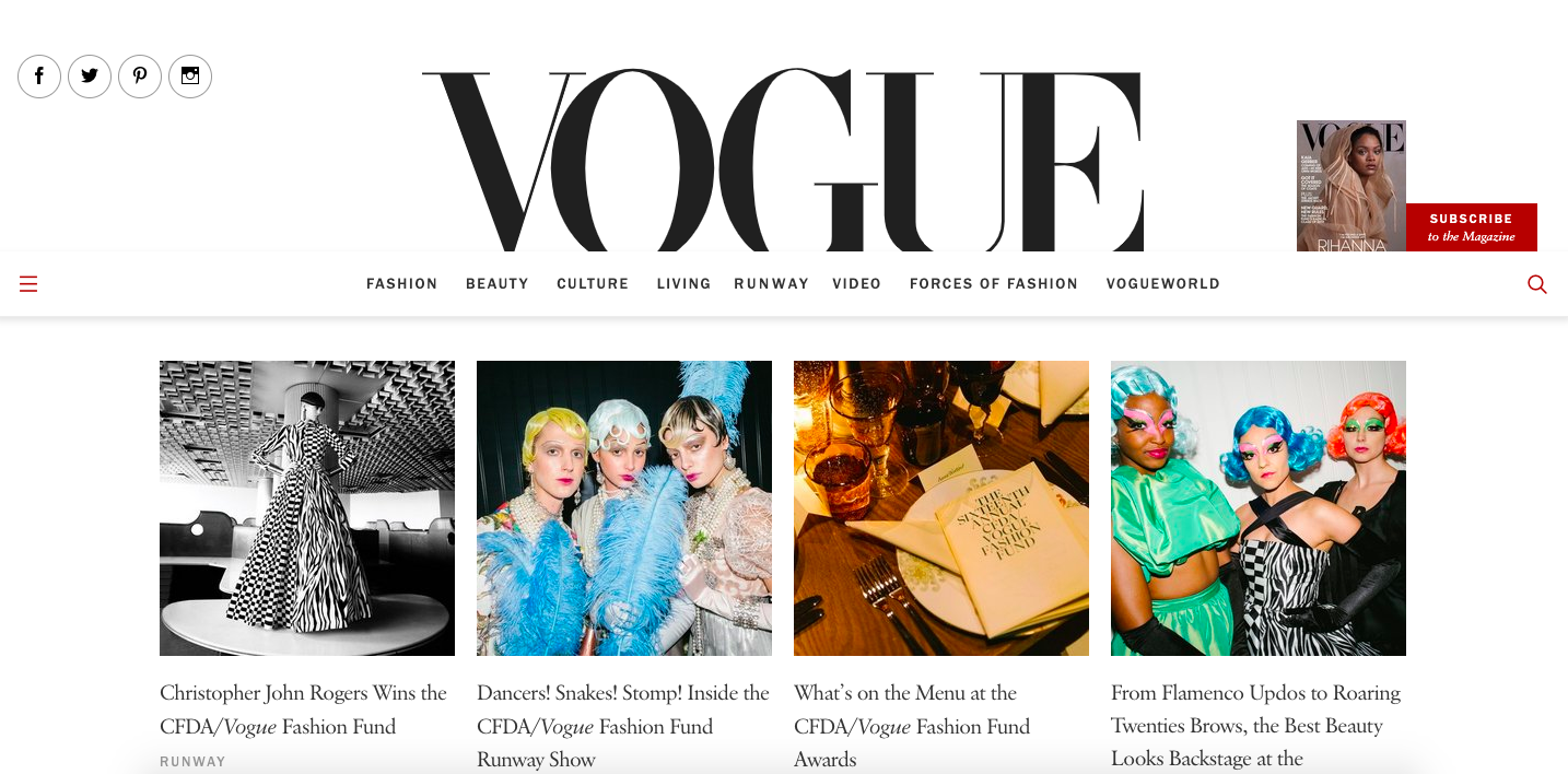 国外哪些服装时尚网站可以推荐？