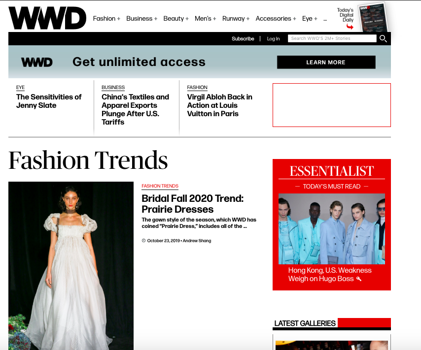 国外哪些服装时尚网站可以推荐？