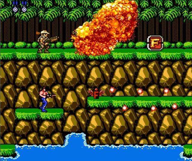 《魂斗罗》三十年后才搞懂F弹是什么玩意，关键时候能派上大用场