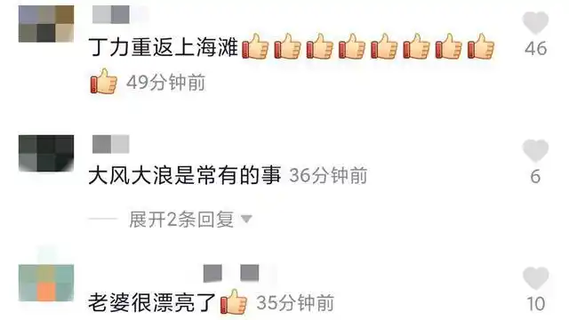 吕良伟与第三任太太罕同框，美娇妻颜值不输前任，网友：郎才女貌