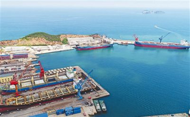 外眼看山东·央媒一周图片撷英丨烟台港原油管道复线(干线)启输