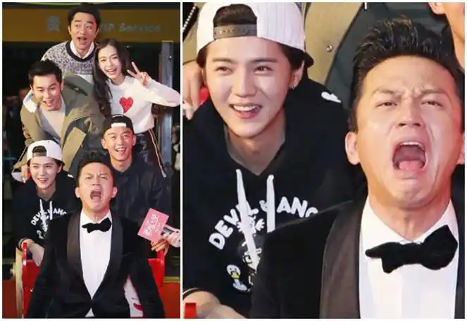 难怪大家说合影要远离鹿晗，本以为是玩笑话，看到照片就懂了！