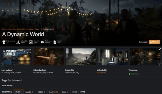 《大镖客2》活过来了！新mod解锁隐藏动态世界细节