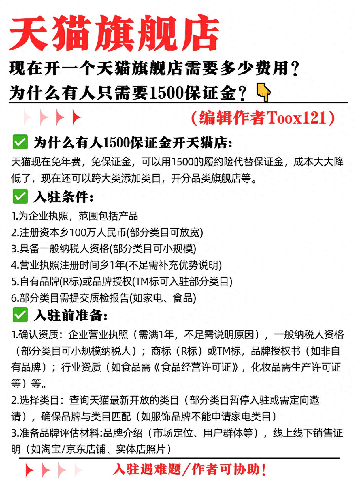 天猫入驻条件和入驻流程?入驻费用是多少?