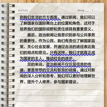 政治新闻观后感