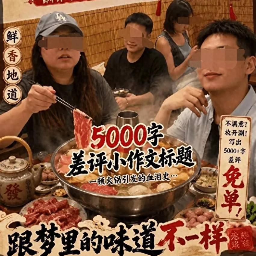 离谱！四人旅游花销1.5万，却为438元火锅，拿差评敲诈店家免单
