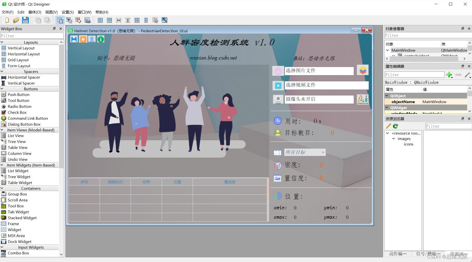 基于深度学习的人群密度检测系统(UI界面+YOLOv5+训练数据集)