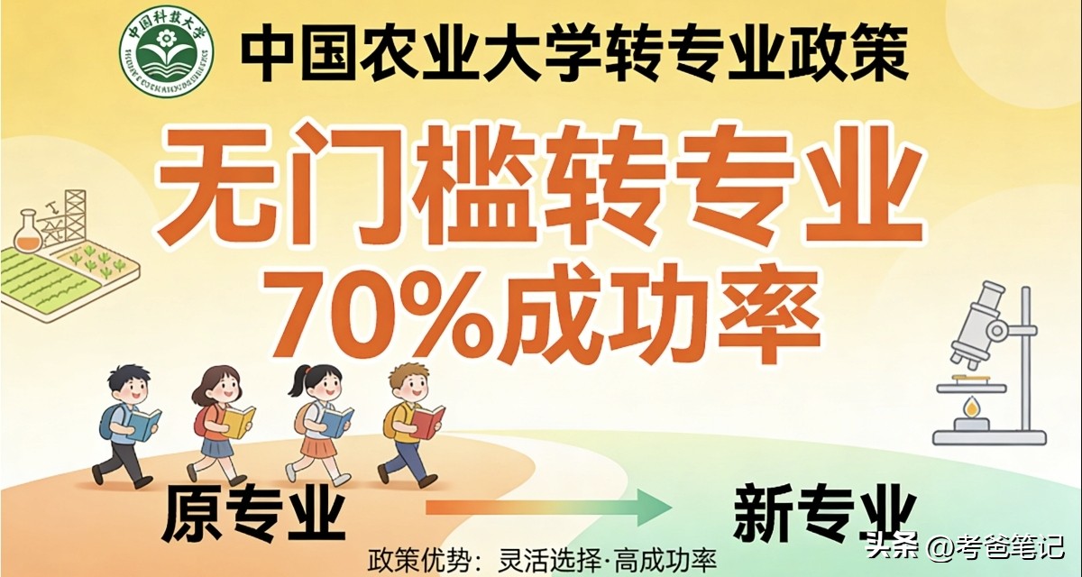 中国农业大学录取分数线2025‖转专业超宽松，保研率34%！