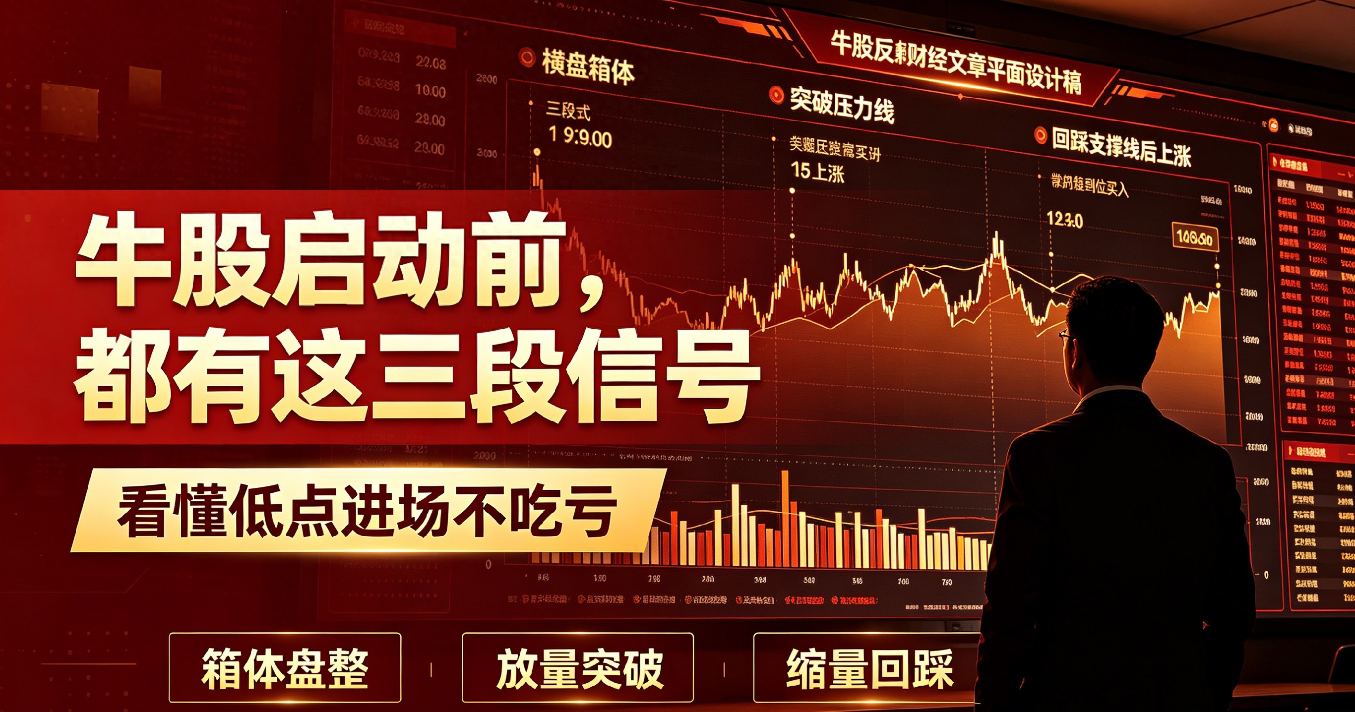 想拿翻倍大涨？看懂股票三段走势，低点进场不吃亏