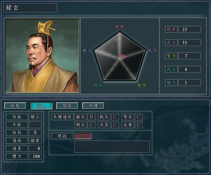 三国志11：最容易开局的小势力？2S级猛将，1屯田神技，4将长沙开局