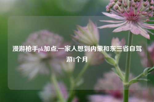 漫游枪手pk加点,一家人想到内蒙和东三省自驾游1个月