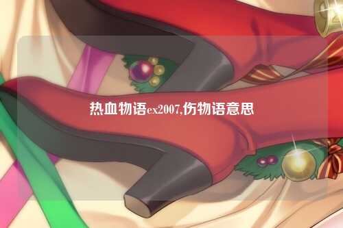 热血物语ex2007,伤物语意思