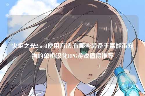 火炬之光2mod使用方法,有哪些装备丰富能带宠物的单机汉化RPG游戏值得推荐