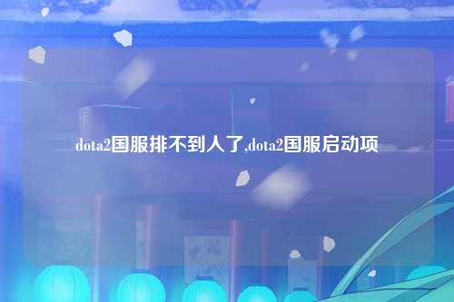 dota2国服排不到人了,dota2国服启动项
