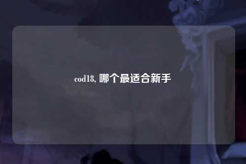 cod18, 哪个最适合新手